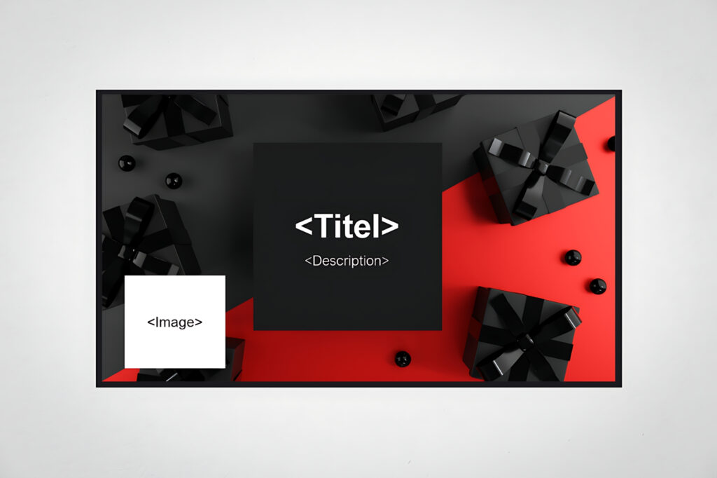 Digital Signage Concept Template, HTML5