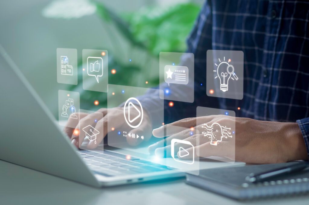Digital Signage Software Arbeitsbereich, Content Management System
